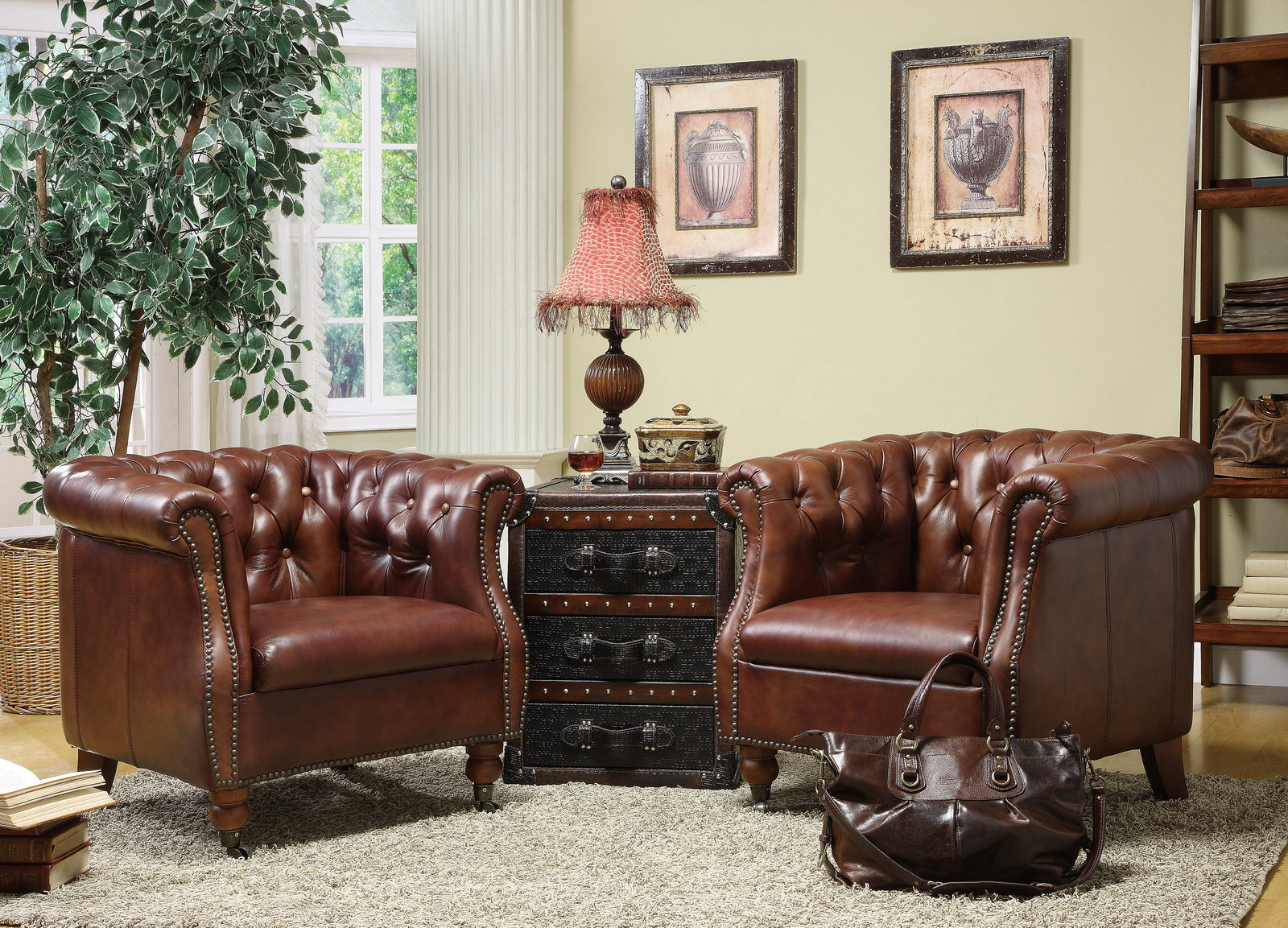 luxury leather designer chairs