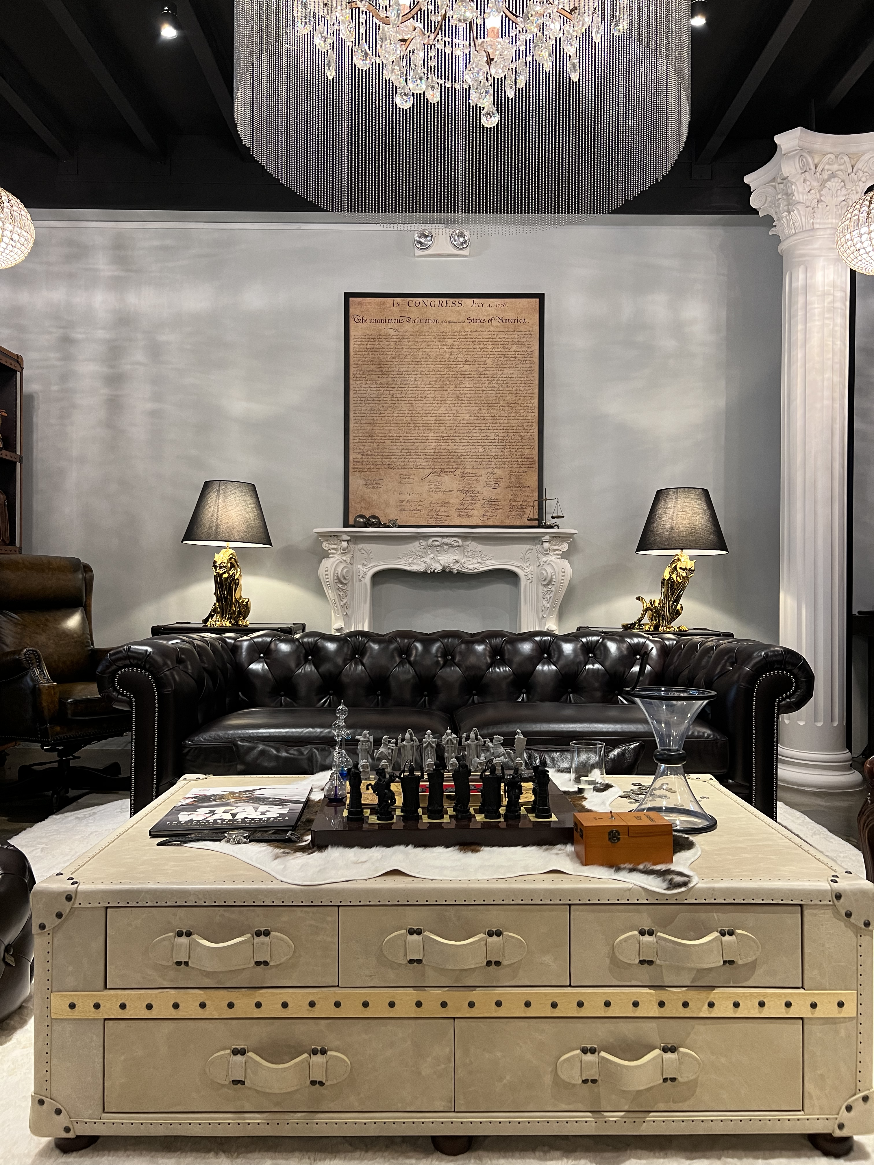 Leather Chesterfield Sofa