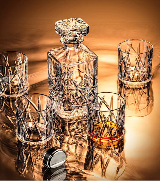 GLACIER WHISKY DECANTER SET - Locus Habitat