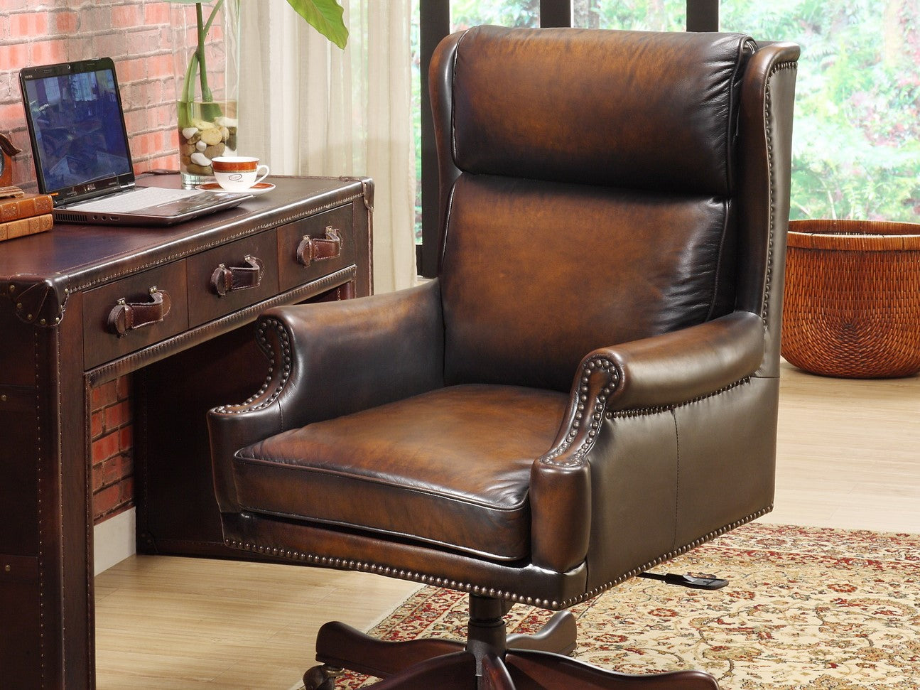 Genuine Leather Director Chair