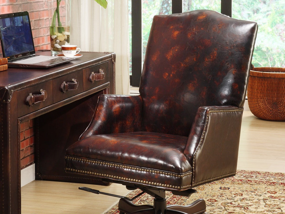 Genuine Leather Director Chair
