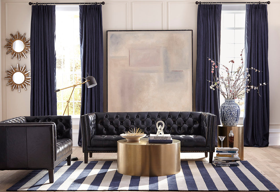 full leather black sofa Singapore
