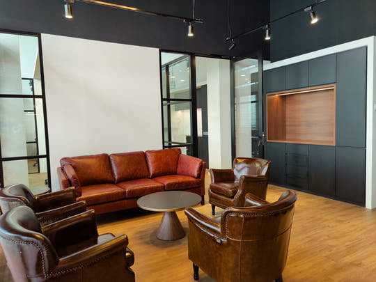 Brown Leather Sofa