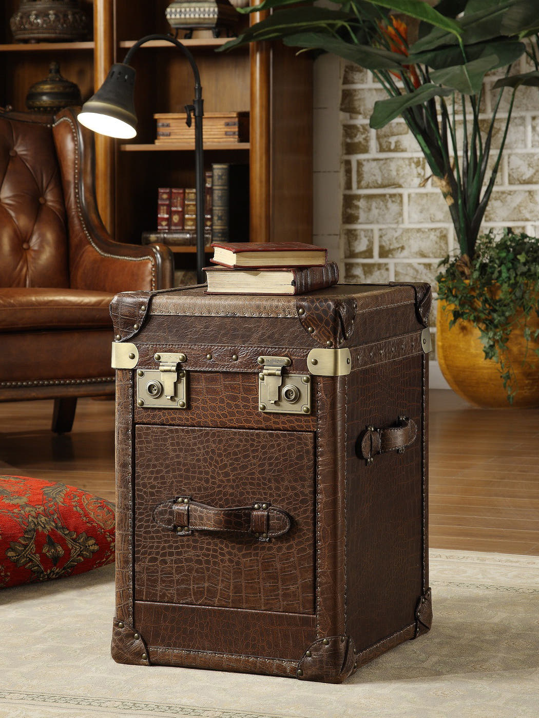 Leather Side Tables