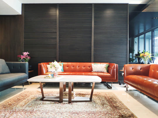 Brown Leather Couch