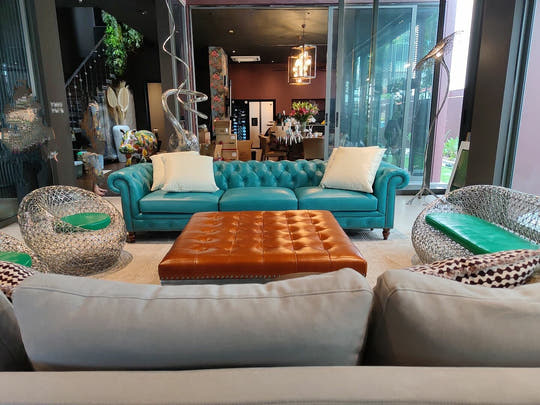 Leather Chesterfield Sofa