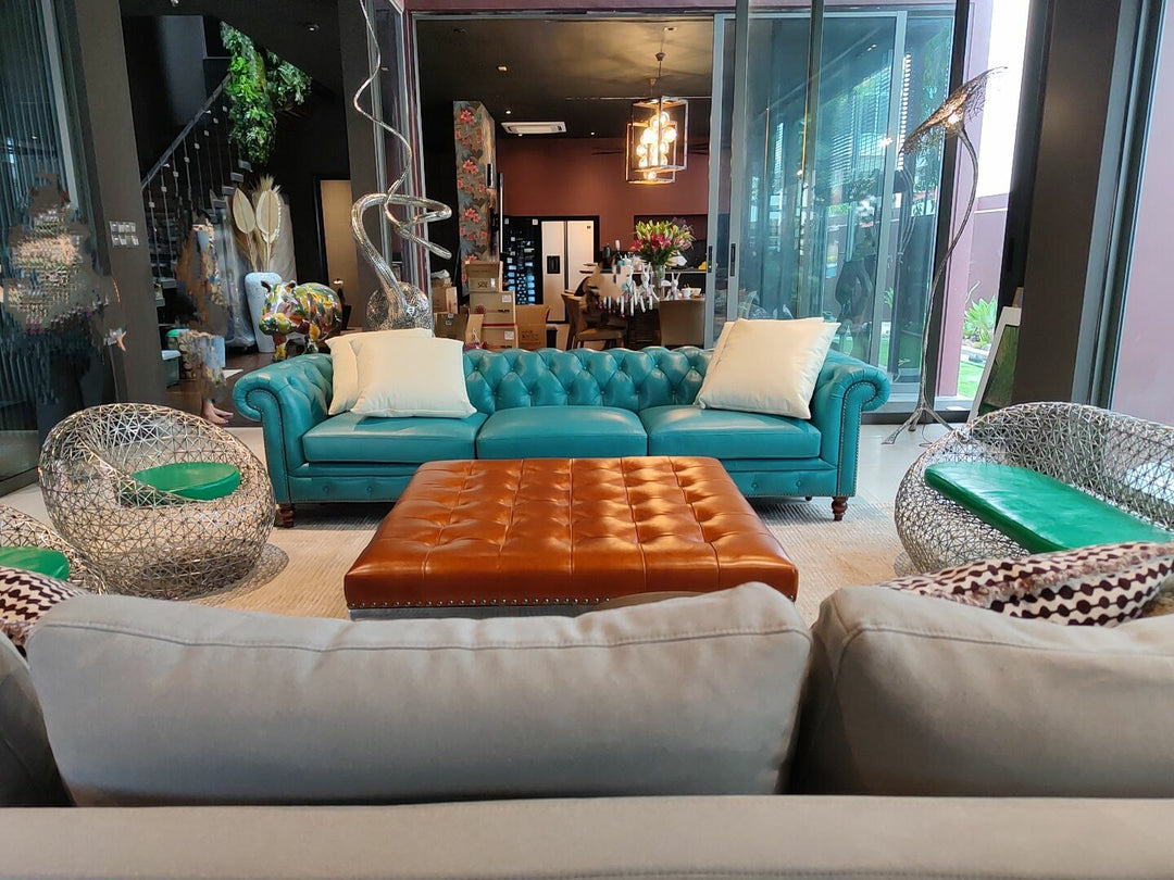 Leather Chesterfield Sofa