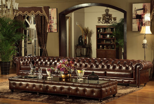 Leather Chesterfield Sofa