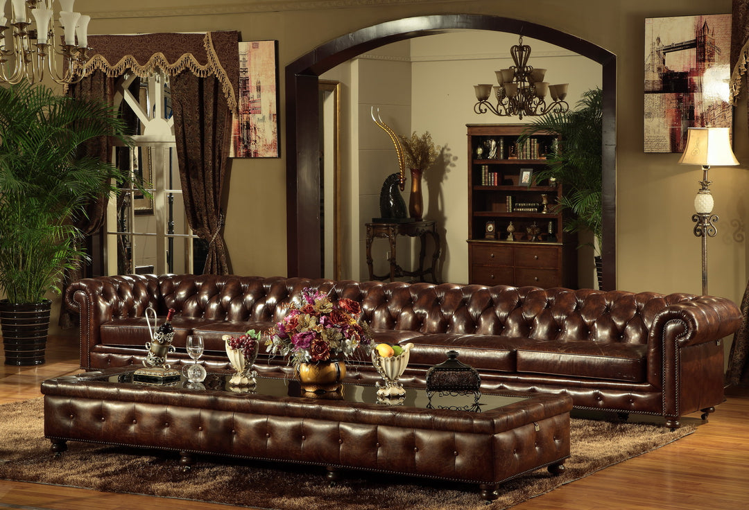 Leather Chesterfield Sofa