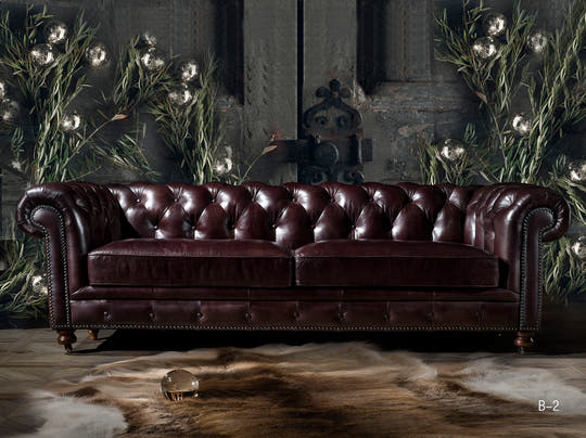 Leather Chesterfield Sofa