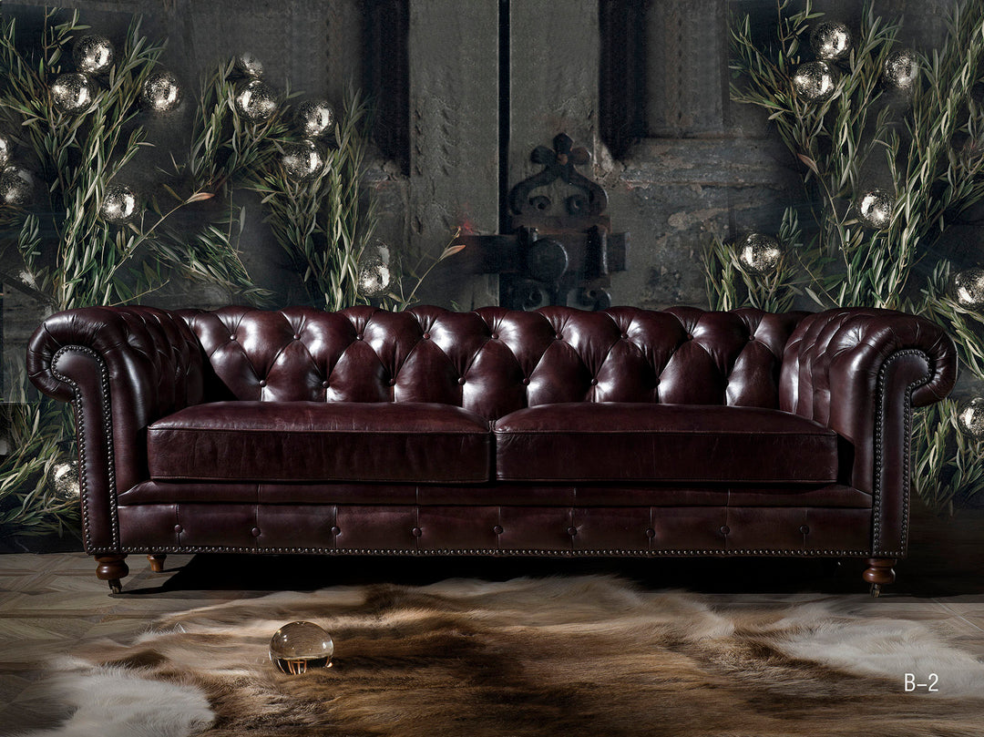 Leather Chesterfield Sofa