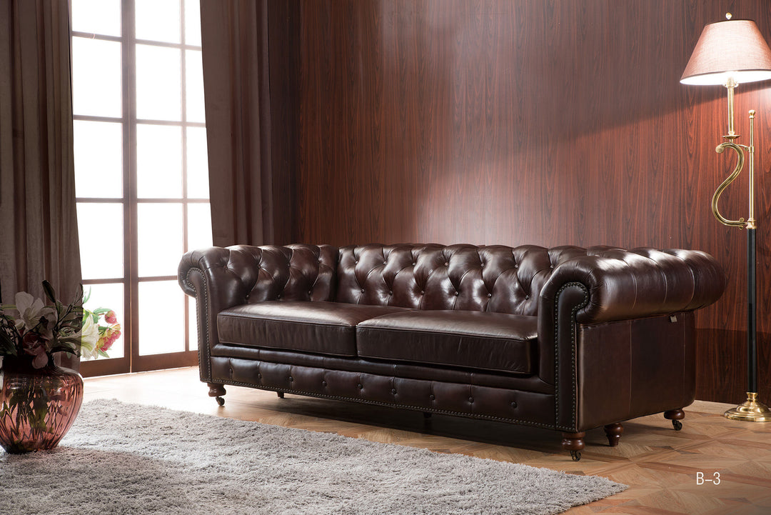 Leather Chesterfield Sofa