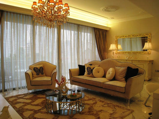 Velvet Sofa Set