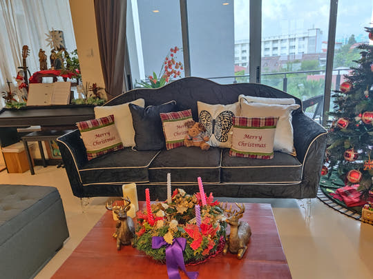 Velvet Sofa Set