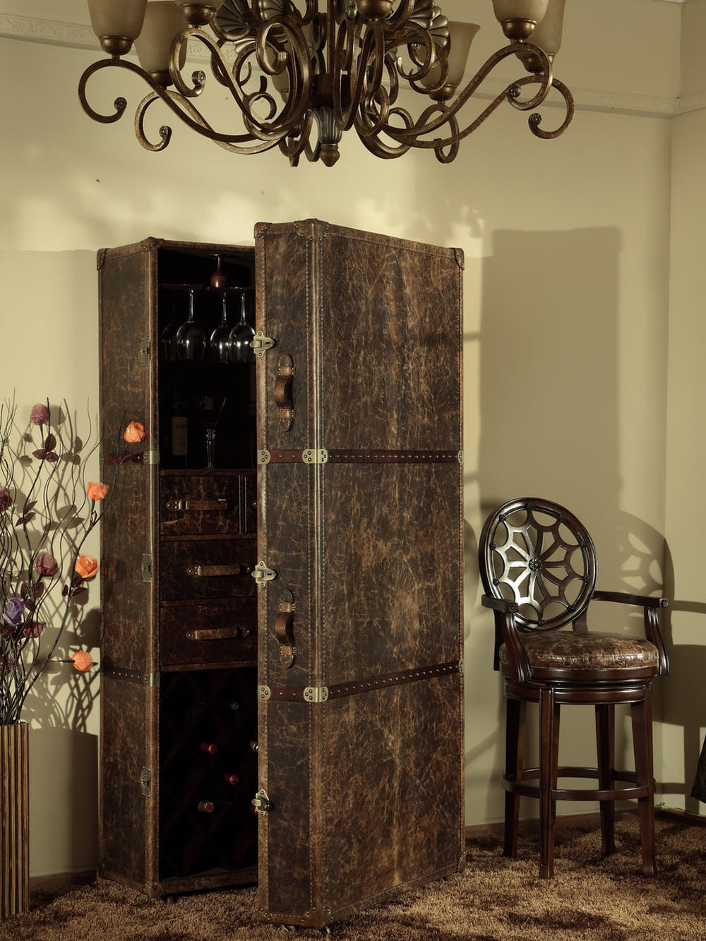 ALEXANDER LH132 -vintage whisky cabinet Singapore        