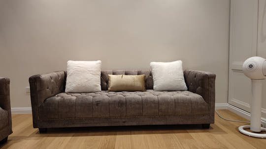 Blue Velvet Sofa 