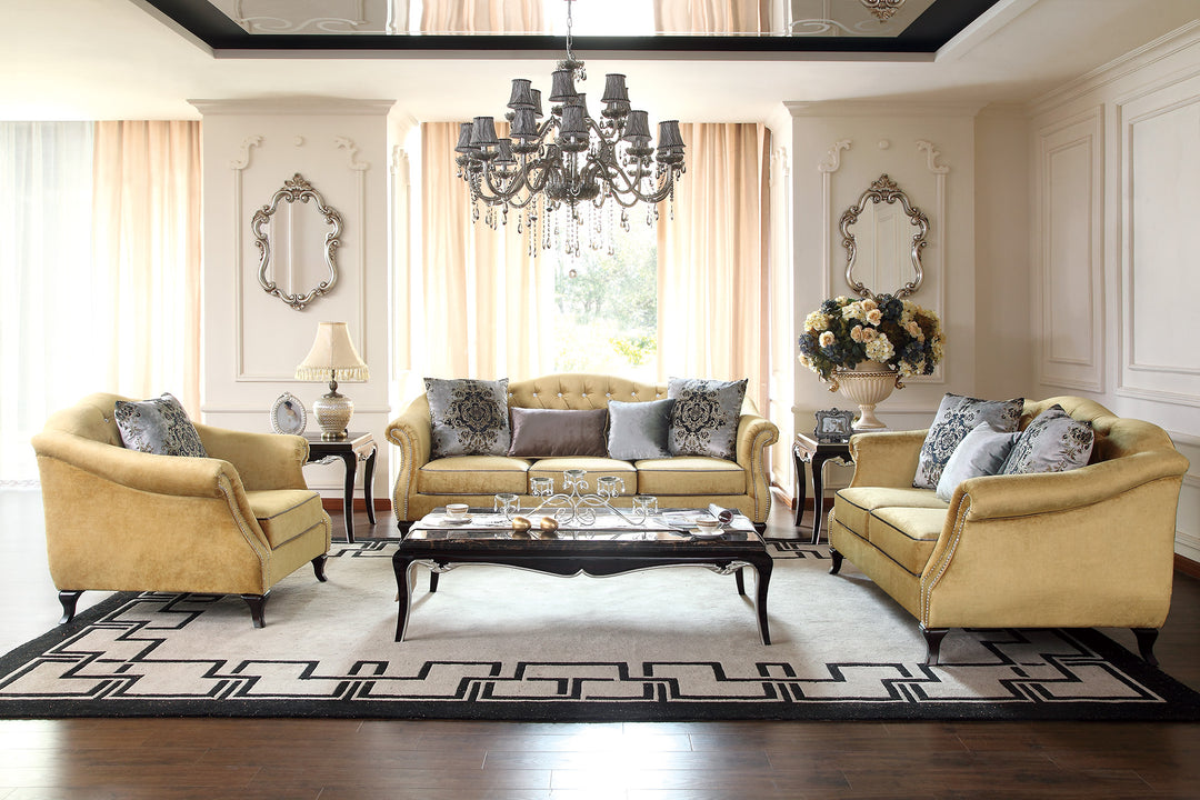 Velvet Chesterfield Sofa