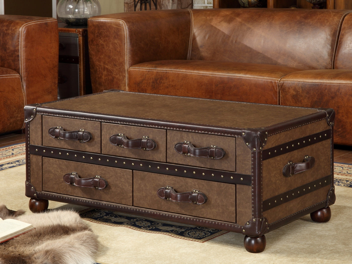 RIDSDENT LH057 - Storage trunk coffee table