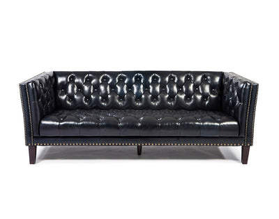 full leather black sofa Singapore