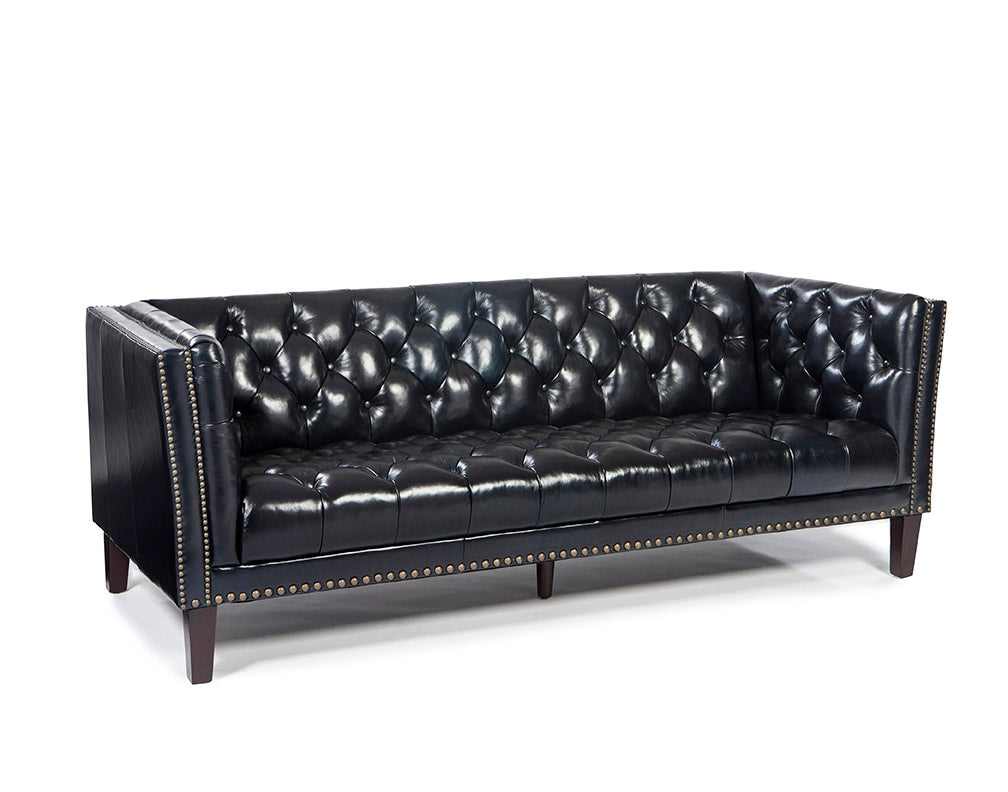 full leather black sofa Singapore