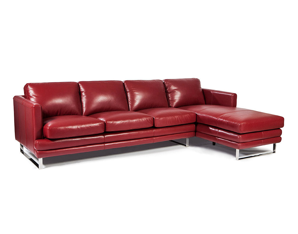 MASON LH1003 - red leather sofa Singapore