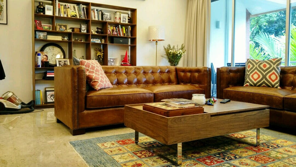 ELLA LH2007 - genuine leather sofa Singapore        