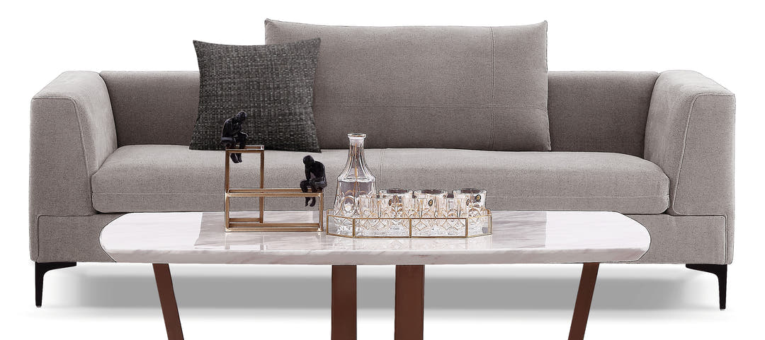 Grey Velvet Sofa