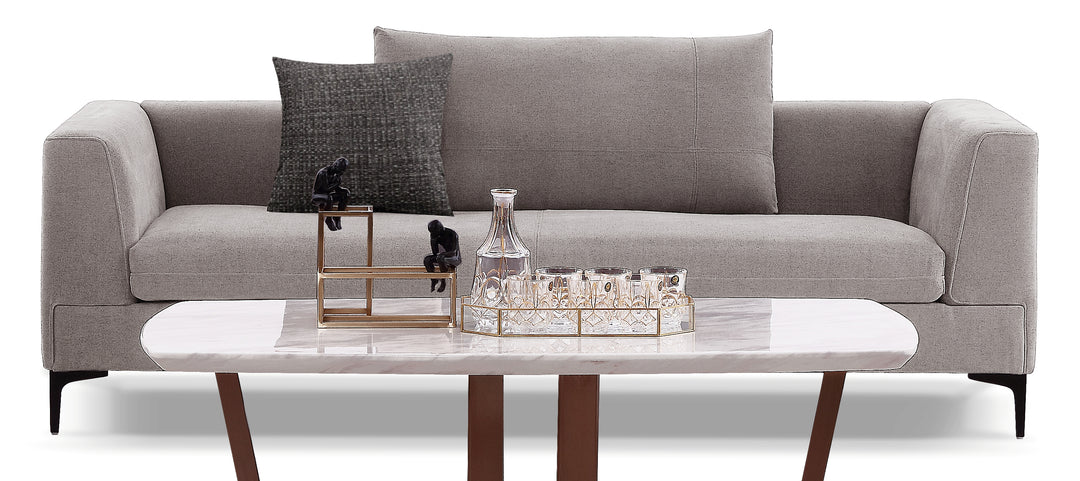 Grey Velvet Sofa