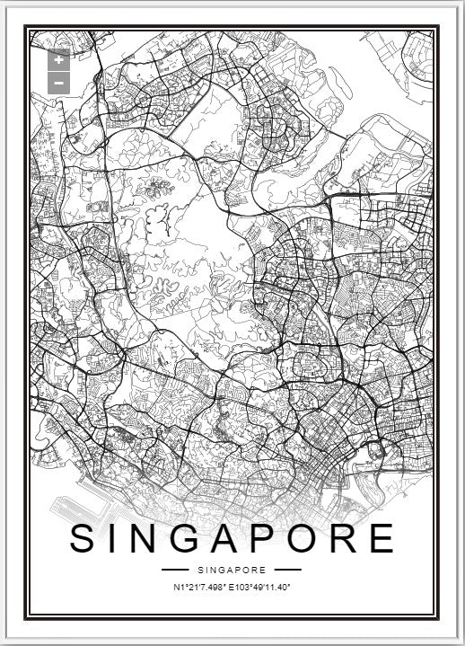 Map Of Singapore Rugs