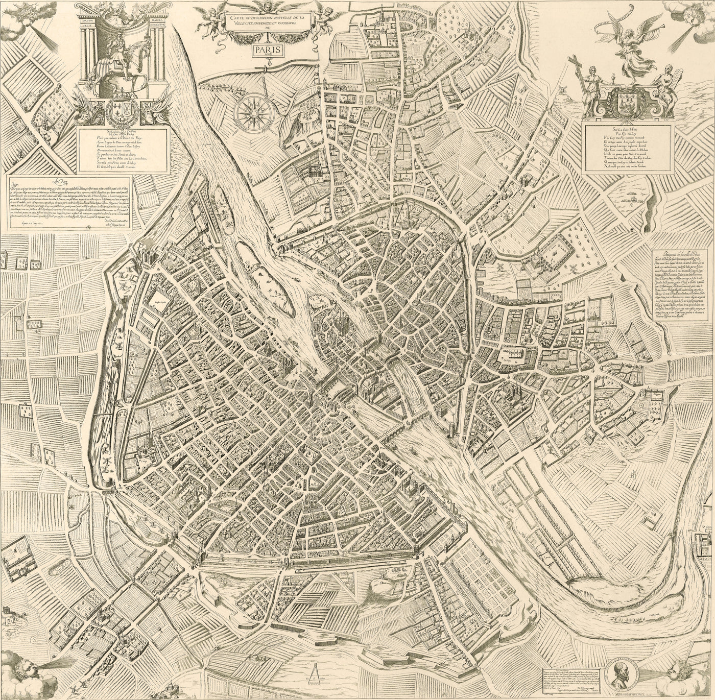 Map Of Paris 1904