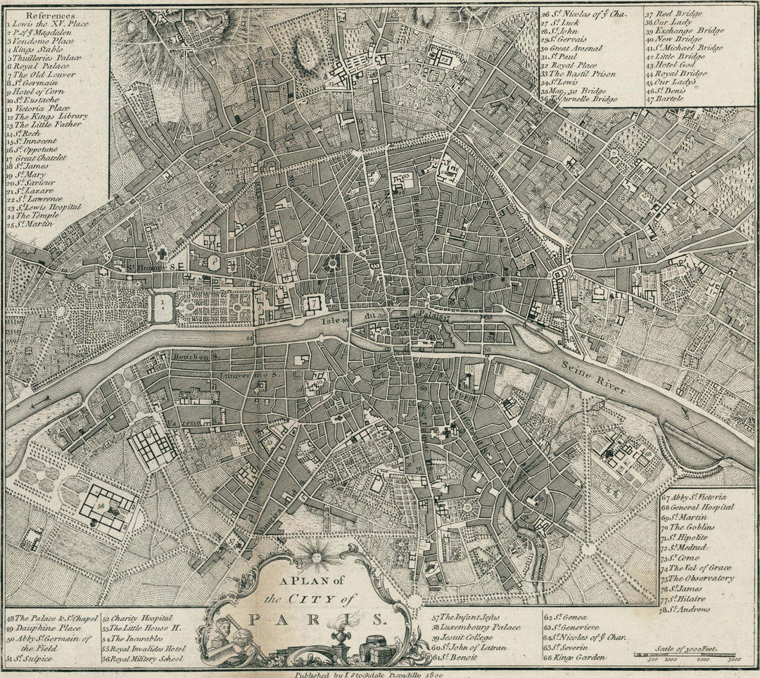 Map Of Paris Rugs