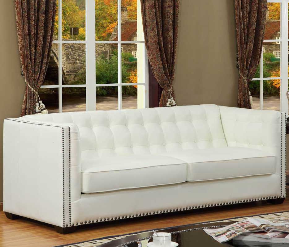 ELLA LH2007 - white leather sofa Singapore